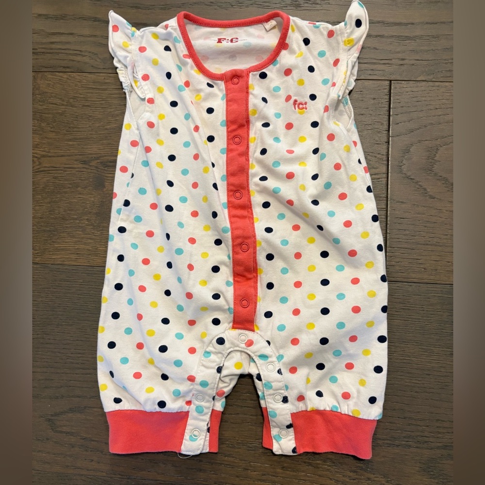French connection baby girl shorts romper 3-6M NwT